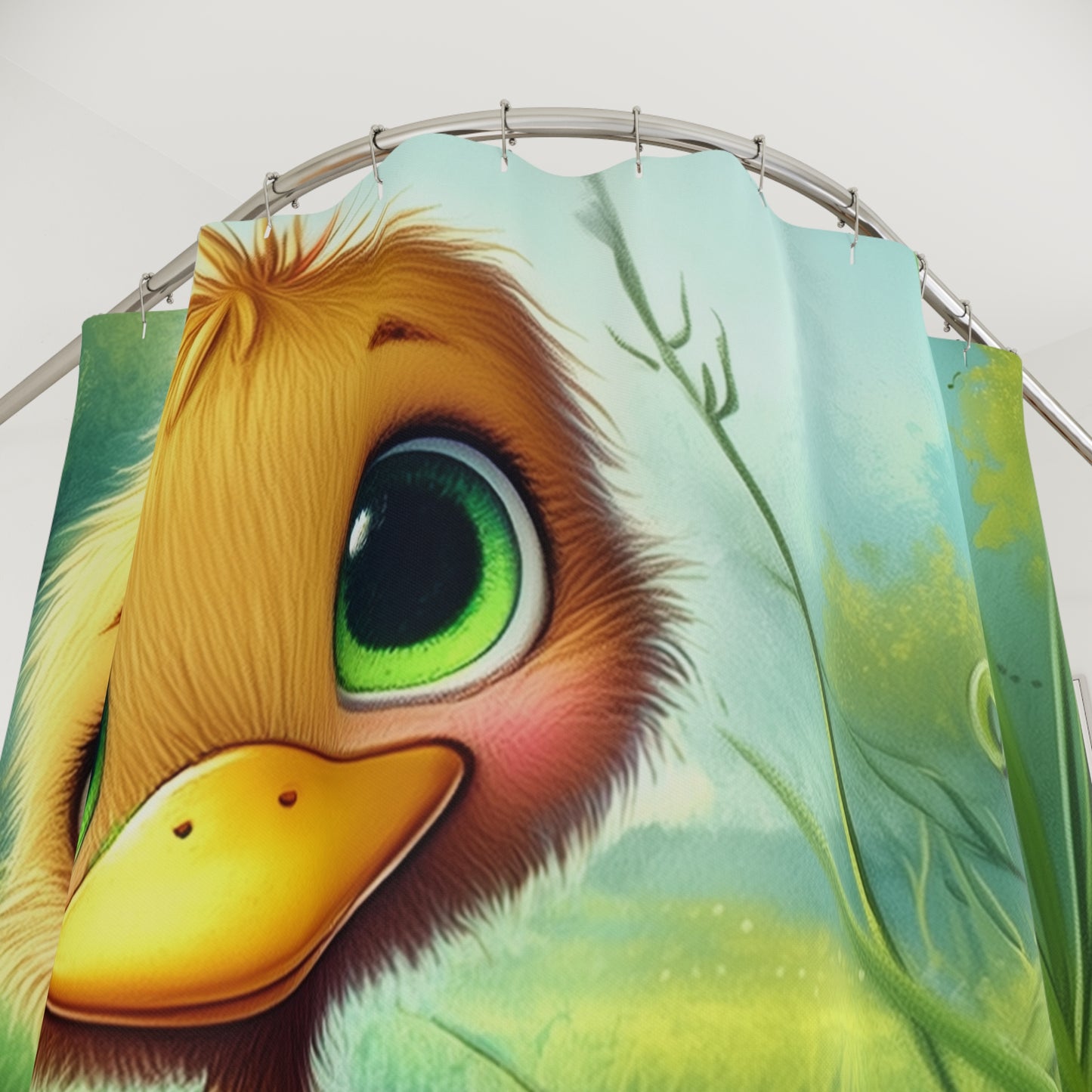 Doodle the Duck™ Shower Curtain – Add a Splash of Magic to Your Bathroom!