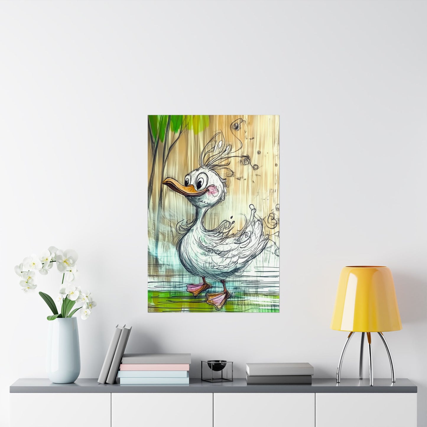 Teen Doodle the Duck™ Poster – The Ultimate Vibe Check 🦆✨