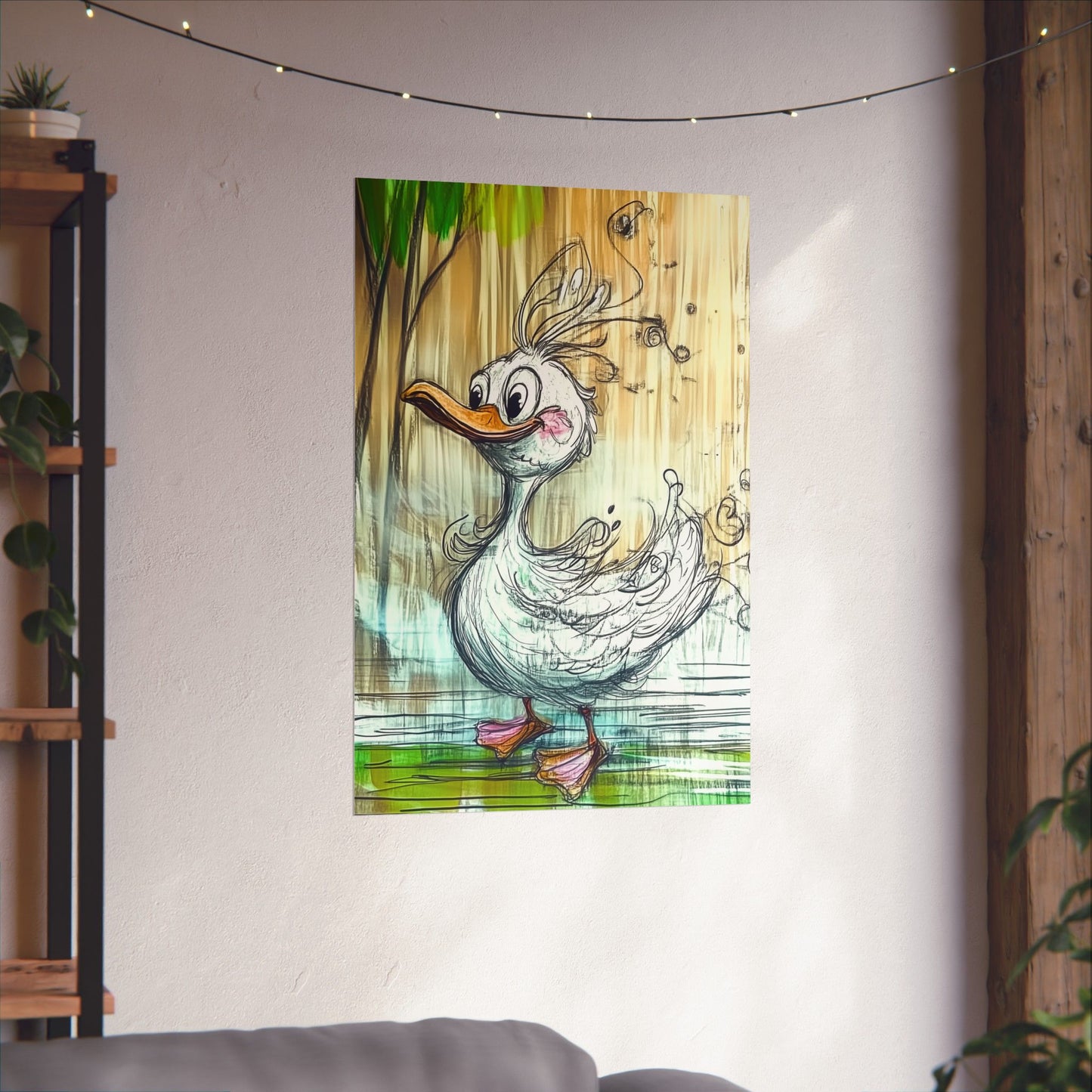 Teen Doodle the Duck™ Poster – The Ultimate Vibe Check 🦆✨